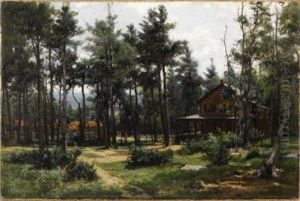 Houses, Mt. Mcgregor, Ny by Hugh Bolton Jones