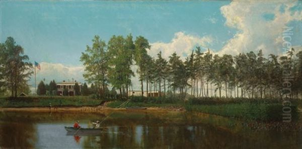 Fishing On The Charles River, Maryland - view 1