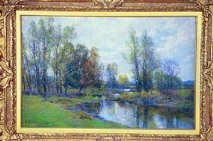 Springtime Reflections by Hugh Bolton Jones