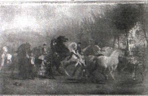 The Horse Fair by Hugh Bolton Jones