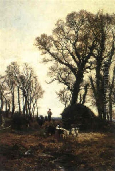 Gathering Hay - view 1