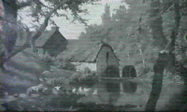 Ducks At The Mill Pond - view 1