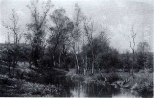 Autumn Landscape With Birch Trees by Hugh Bolton Jones