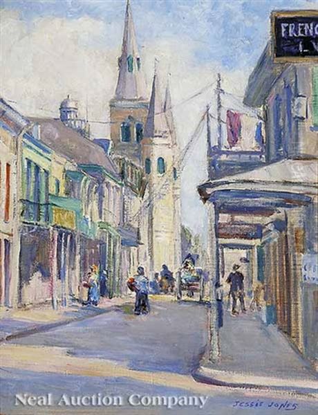 Chartres Street With A View Of St. Louis Cathedral, French Quarter - view 1