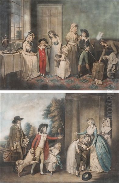 Dulce Domum Or The Return From School; Black Monday Or The Departure For School (2 Works) - view 1