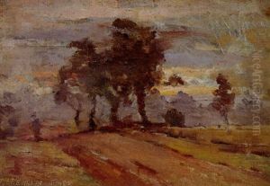 Country Road At Evening by John Llewellyn Jones