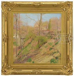 Late Autumn, New Hampshire, Possibly The Banks Of The Suncook River by Leon Foster Jones