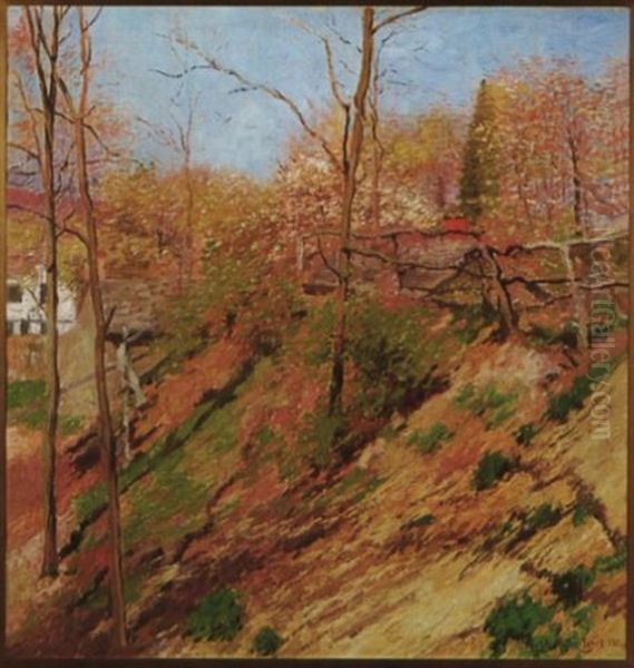 Late Autumn, New Hampshire (bank Of The Suncook River?) - view 1