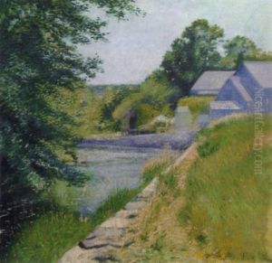 Summer Day By The River by Leon Foster Jones