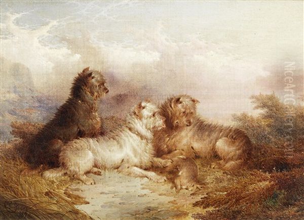 Terriers With Their Catch - view 1
