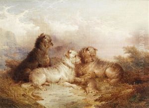 Terriers With Their Catch