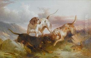 Pointers Stalking A Grouse (+ Pointers Putting Up Game; 2 Works)