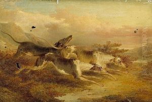 Hounds And A Horse By A Fallen Stag (+ On The Scent; 2 Works) by Paul Jones