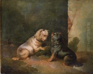 Zwei Terrier Auf Maulwurfsjagd (+ Zwei Terrier Bewachen Die Falle; Pair) by Paul Jones