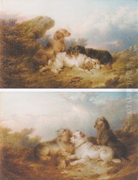 Setters In A Landscape - view 1