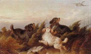 Spaniel Putting Up Duck by Paul Jones