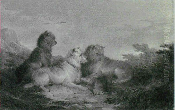 Terriers With A Hare - view 1