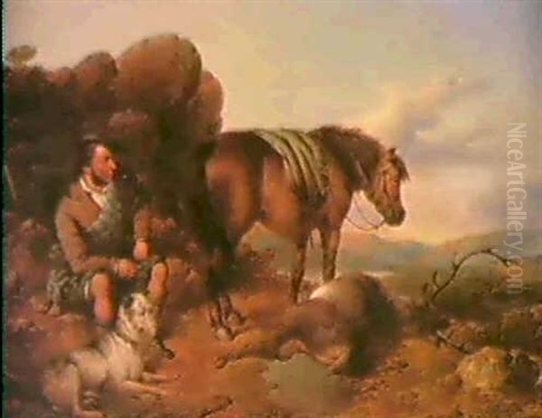 Waiting For Master; A Rest By The Burn - view 1