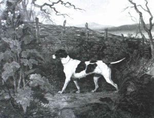 Flirt, A Pointer In A Landscape by Richard Jones