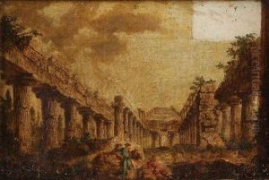 View Of The Temple Of Jupiter At Paestum