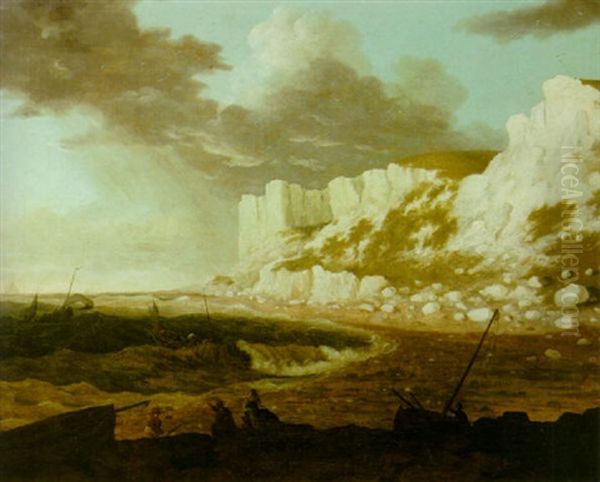 Coast Scene With Approaching Storm - view 1
