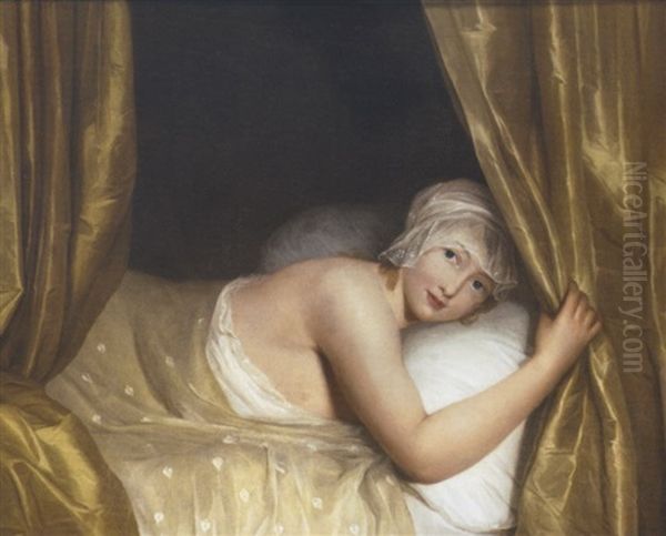A Young Girl In Bed - view 1
