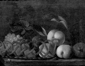 Still Life With Peaches And Grapes