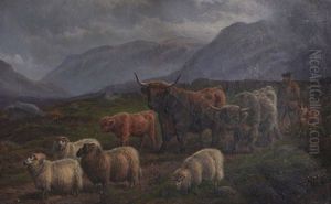 Herding Through The Highlands by Charles Jones