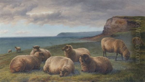On The South Coast, Beachy Head In The Distance - view 1