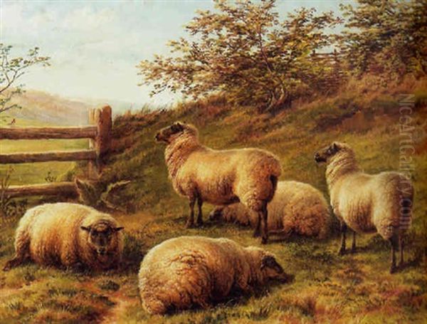 Landschaft Mit Einer Kleinen Schafherde - view 1