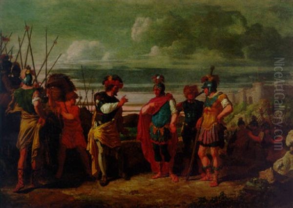 Claudius Civilis With The Commanders Of The Roman Army - view 1