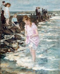 Pootje Baden Aan Zee by Johan Antonie de Jonge