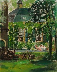 Sunny Day In The Garden by Johan Antonie de Jonge