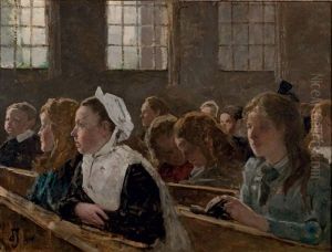 A L'ecole by Johan Antonie de Jonge