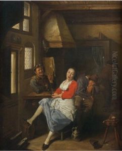Scene De Cabaret by Ludolf de Jongh