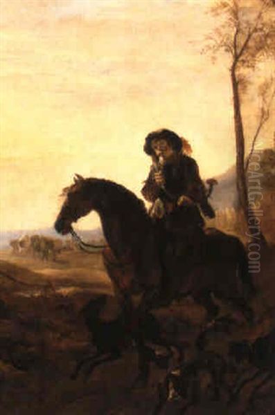 A Huntsman With Hounds - view 1