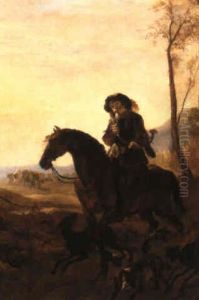 A Huntsman With Hounds by Ludolf de Jongh