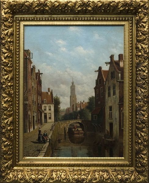 Amsterdam Canal Scene - view 1