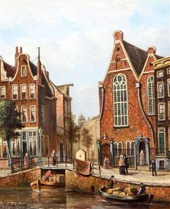 Amsterdams Stadsgezicht by Oene Romkes De Jongh