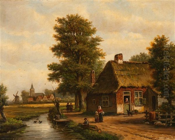 A) A Sunny Day On The Country Road - view 1