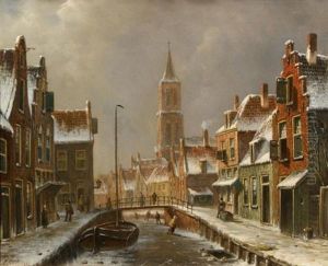 Winters Stadsgezicht Winters Stadsgezicht