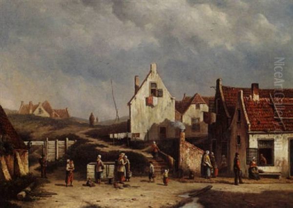 Villagers On A Square - view 1