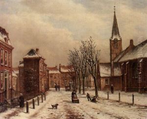 A Streetscene In Winter A Streetscene In Winter