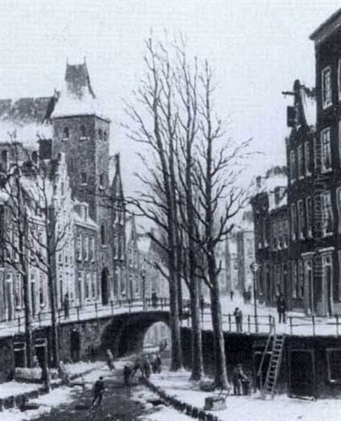 A Canal In Utrecht In Winter - view 1