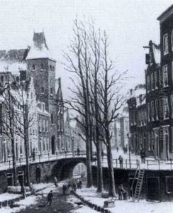 A Canal In Utrecht In Winter A Canal In Utrecht In Winter