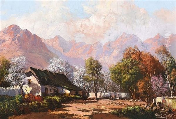 Cottage With Orchard In Blossom - view 1
