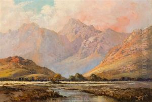 Mountain River Valley by Tinus de Jongh