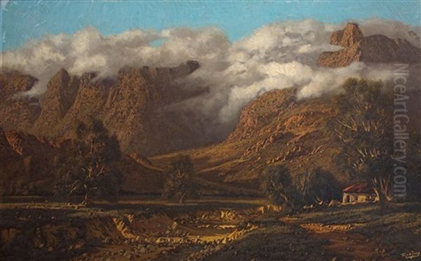 Cloud Blanket Over Mountainous Landscape by Tinus de Jongh