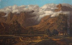 Cloud Blanket Over Mountainous Landscape by Tinus de Jongh
