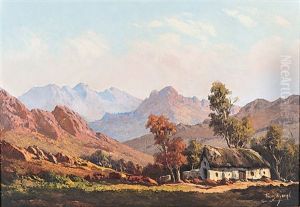 House In A Mountainous Landscape by Tinus de Jongh